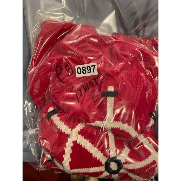 Red Villager Sport Nautical‎ Wheel Sweater Women's Sz M Cotton & Acrylic - Picture 16 of 16